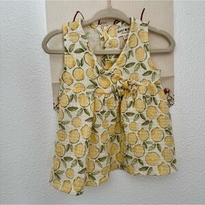 Lemon 3-6 month organic cotton dress